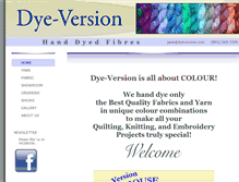Tablet Screenshot of dyeversion.com